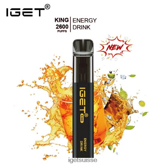IGET Bar king - 2600 bouffées glace pour boisson énergisante DR42B567