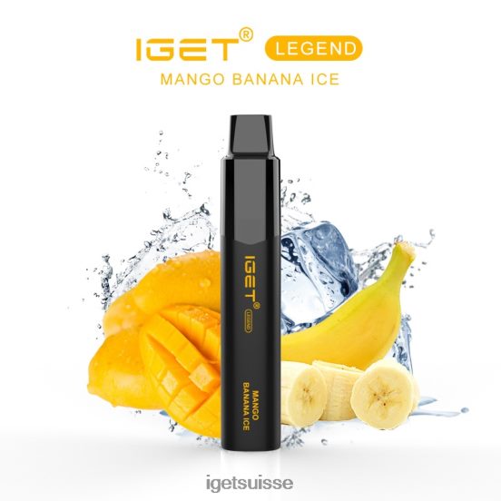 IGET Vape Online légende - 4000 bouffées glace à la mangue et à la banane DR42B586