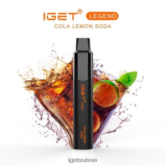 IGET Vape Online légende - 4000 bouffées soda au cola et au citron DR42B576