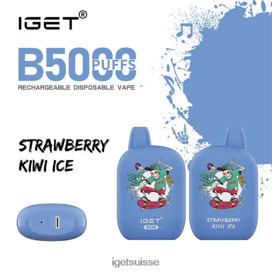 IGET Flavours b5000 glace fraise kiwi DR42B314