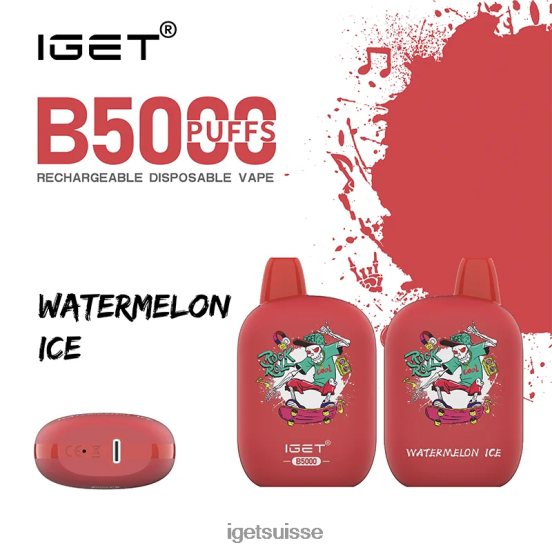 IGET Vape Sale b5000 glace à la pastèque DR42B307