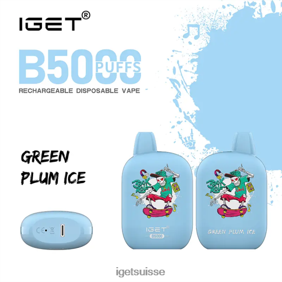 IGET Online b5000 glace à la prune verte DR42B311