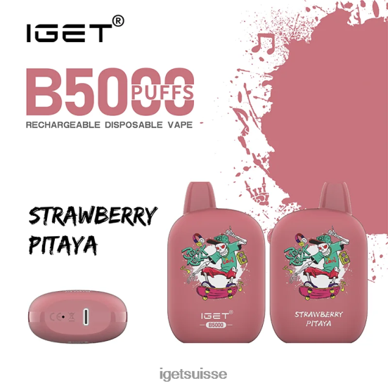 IGET Bar b5000 pitaya aux fraises DR42B313